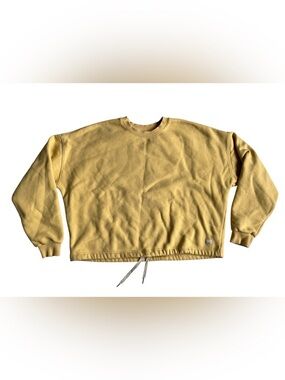 Vuori Restore Crewneck butter yellow- cropped